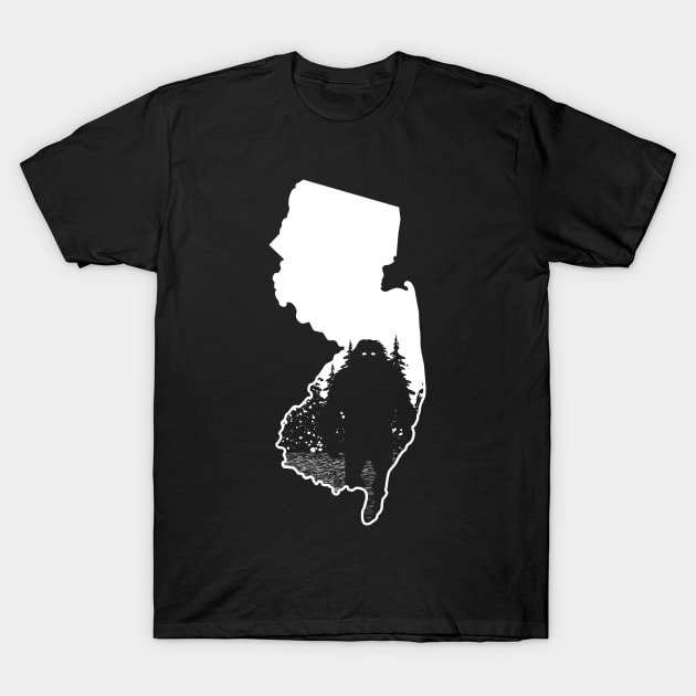 New Jersey Bigfoot T-Shirt by Tesszero